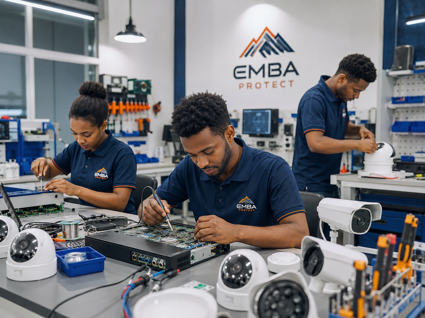 Concept security equipment assembly line