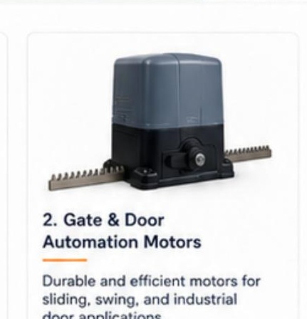 Gate automation motor concept
